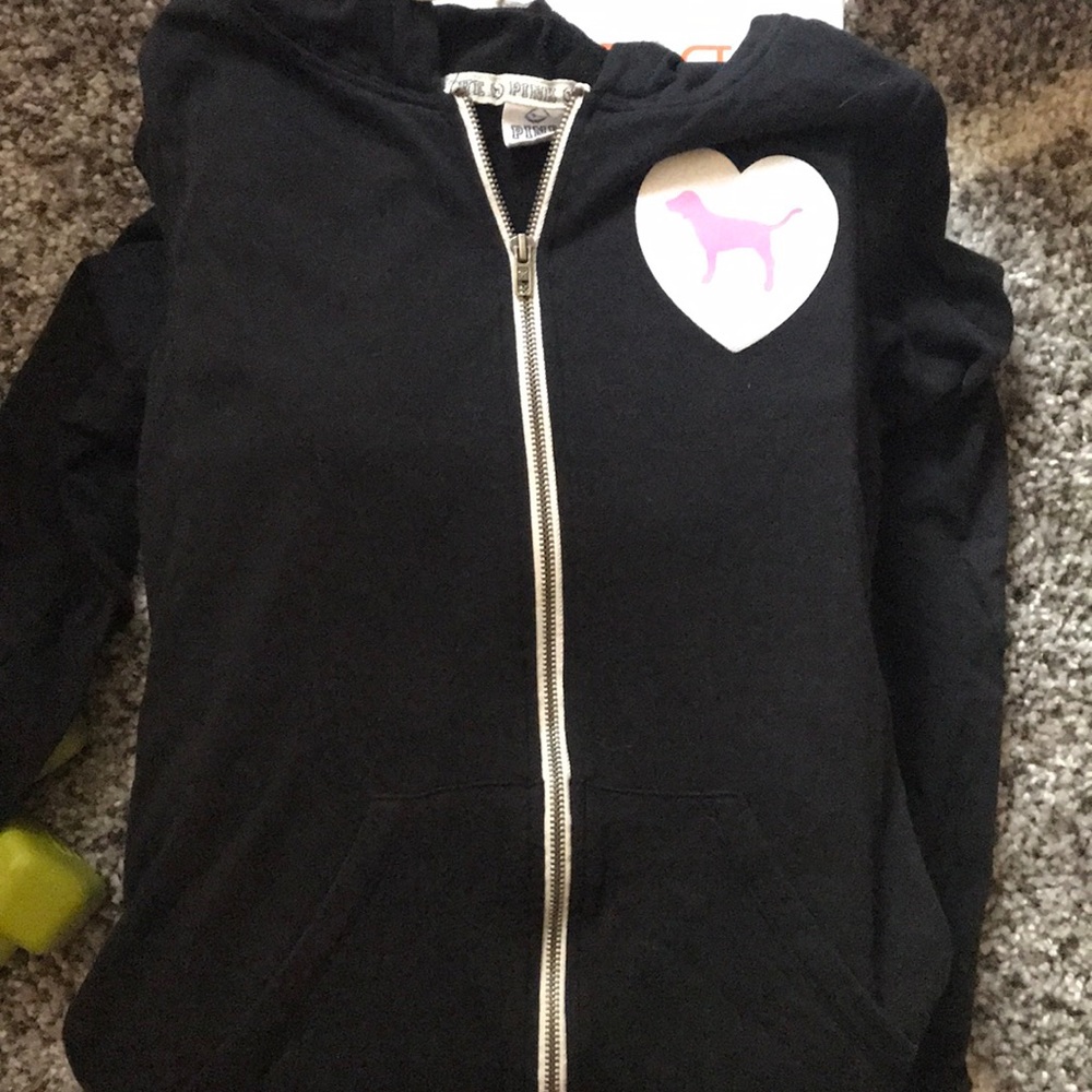 PINK zip up hoodie